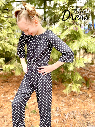 Black and White Polka Dot Jumper