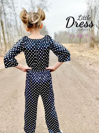 Black and White Polka Dot Jumper