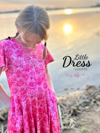 Rose twirly Dress