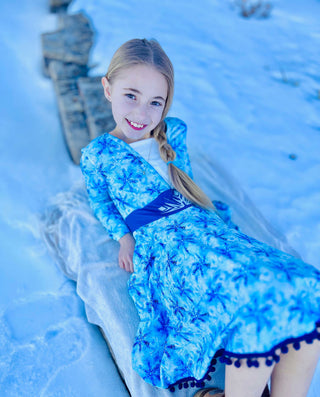 Snow Princess Twirly Dress with Pockets