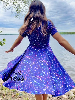 Navy blue stars dress