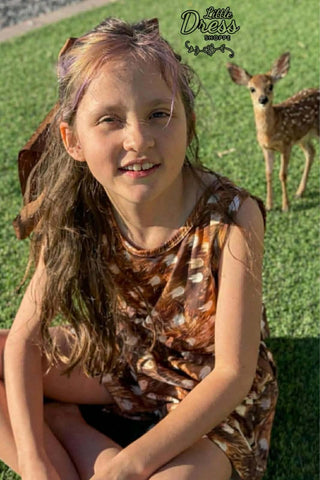 Deer Print Romper