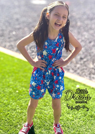 NEW 4th of July Star Romper