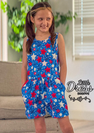 NEW 4th of July Star Romper