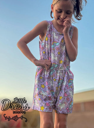 Rainbow Unicorn Romper