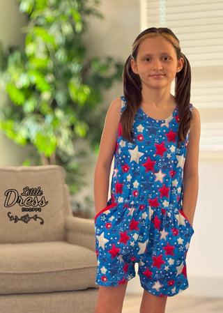 NEW 4th of July Star Romper