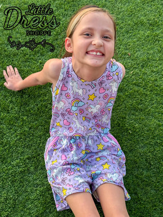 Rainbow Unicorn Romper