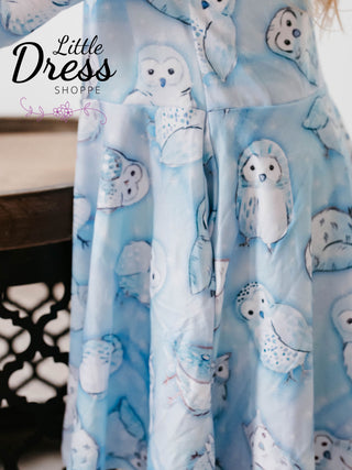 Long Sleeve Snowy Owl Dress