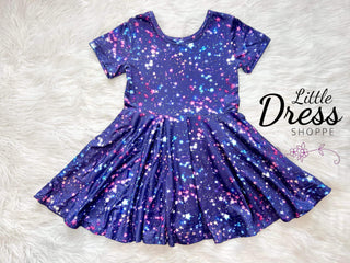 Navy blue stars dress