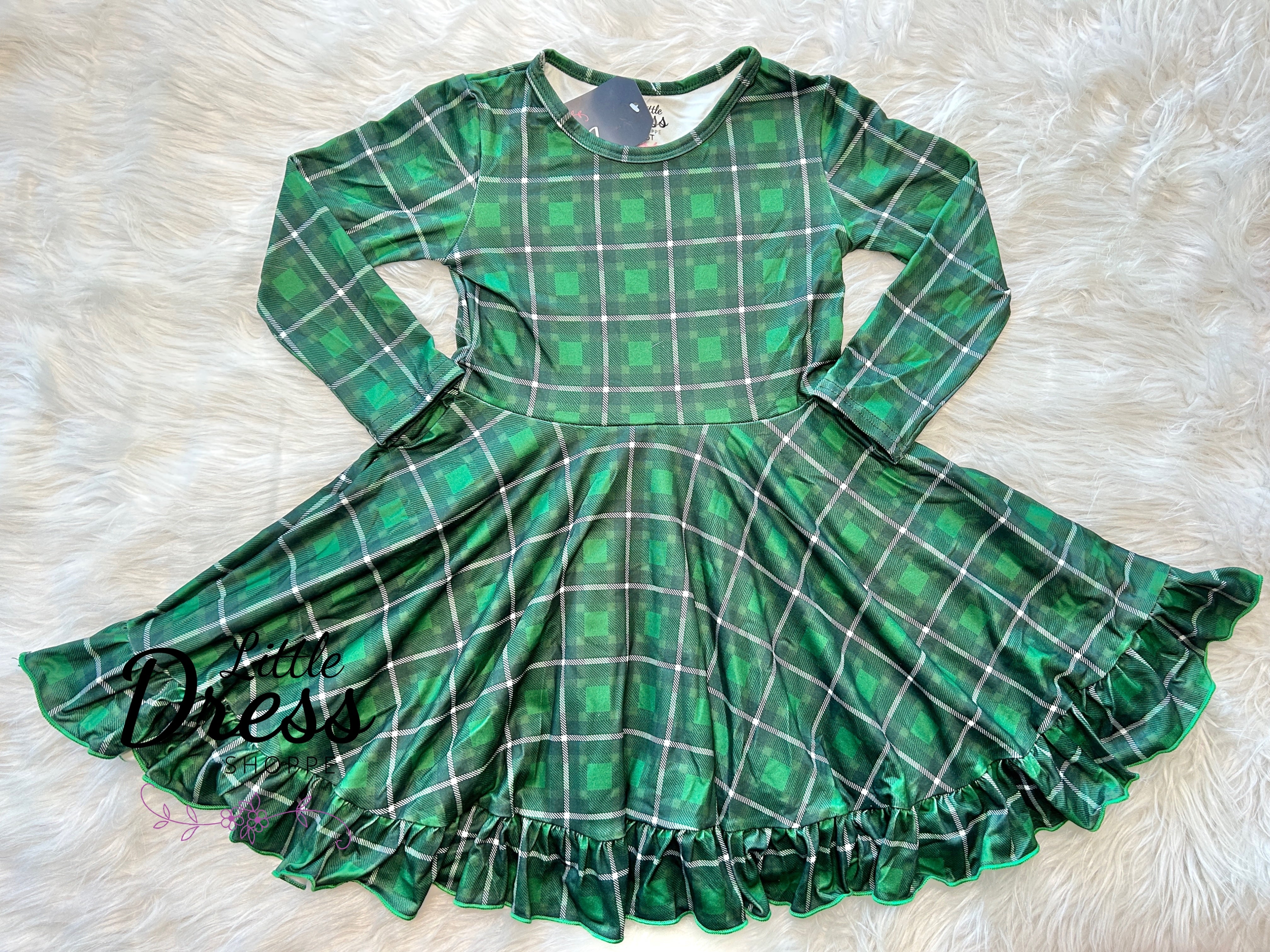 long sleeve green plaid dress It's Your Place Green Plaid Button Down Dress, X-Large - The Mint Julep Boutique