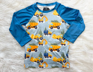 Winter Tractor Truck Matching Shirt