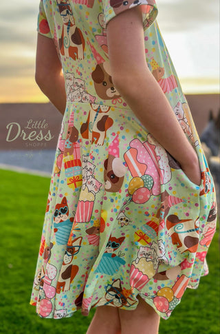 Paw-ty Birthday Twirly Dress