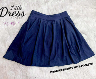 Solid Colored Twirly Skorts