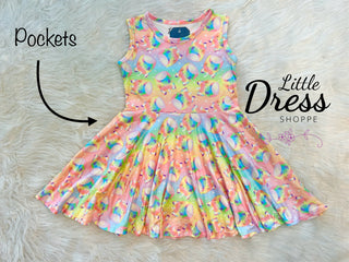 Squishy Rainbow Twirly Dress