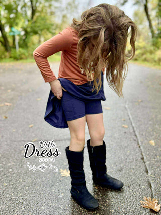 Solid Colored Twirly Skorts