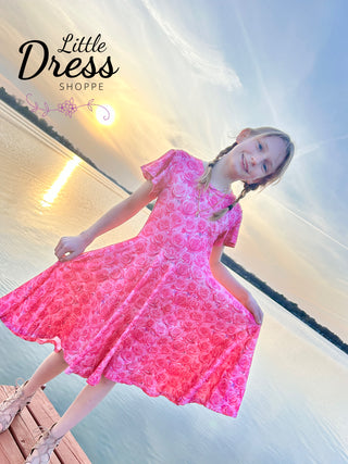 Rose twirly Dress