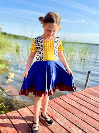 Cowboy Toy Twirly Dress