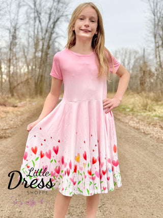 Pink Ombre Valentine's Day Dress