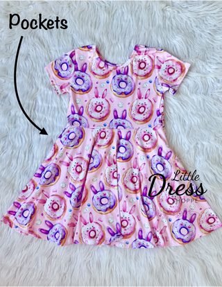 Donut Bunnies Twirly Dress