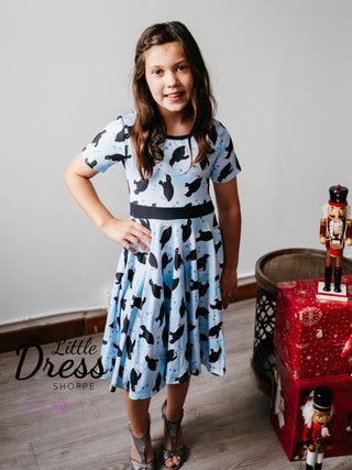 Penguin Twirly Dress and Matching Shirt