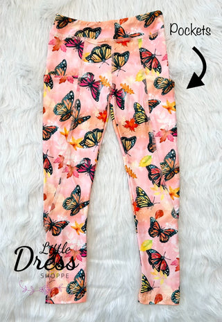 Fall Butterfly Leggings – Little Dress SHOPPE