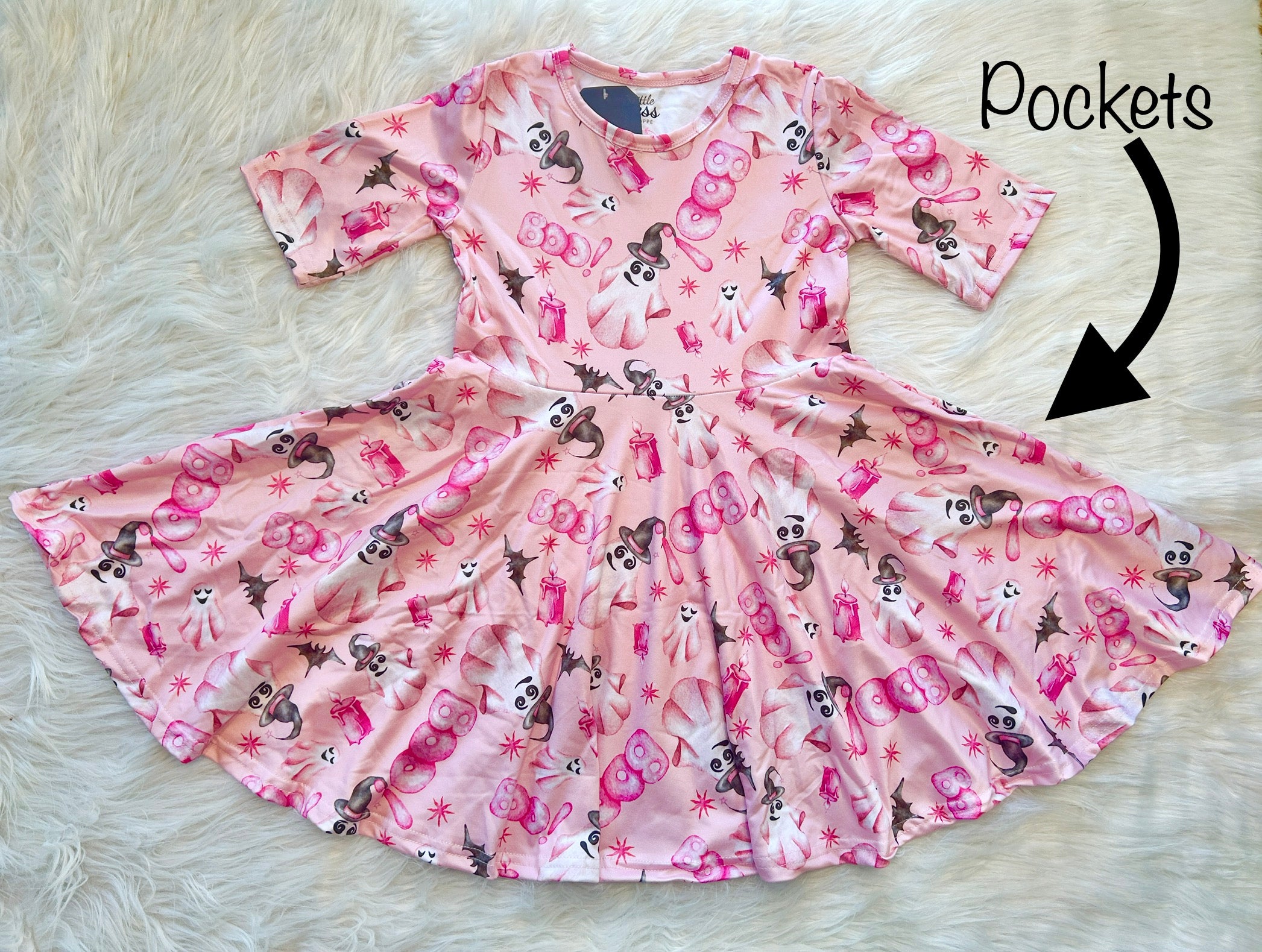 pink ghost dress Ghost Madison Satin Button Through Dress - Light Pink