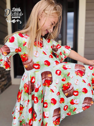 Fall Apple Twirly Dress