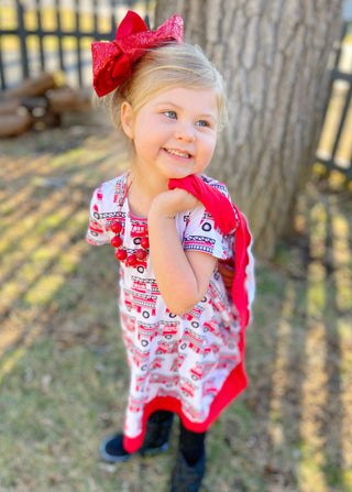 Firetruck Twirly Dress