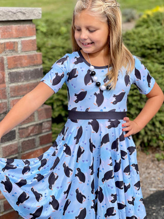 Penguin Twirly Dress and Matching Shirt