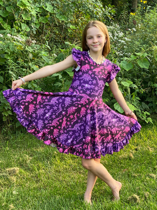 Sparkly Dino Twirly Dress