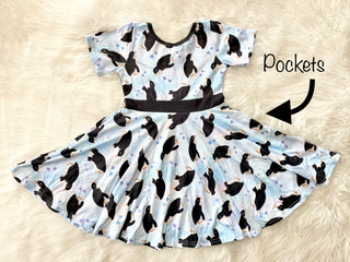 Penguin Twirly Dress and Matching Shirt