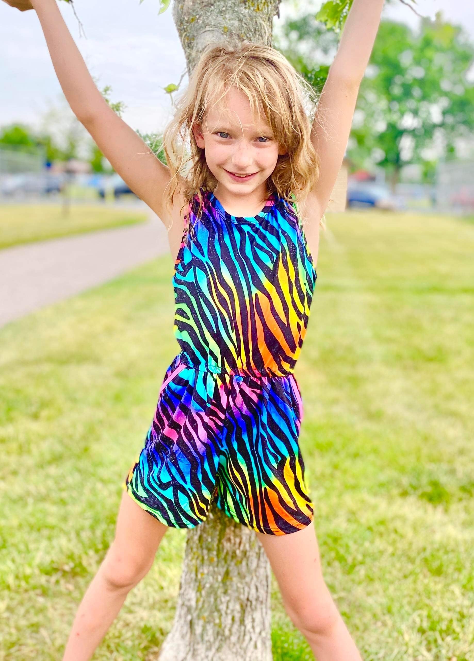neon zebra dress Leg Avenue High Neck Neon Sheer Zebra Racer Back Mini Dress, Neon Yellow