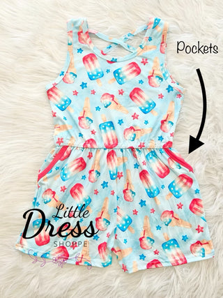4th of July Popsicle Romper