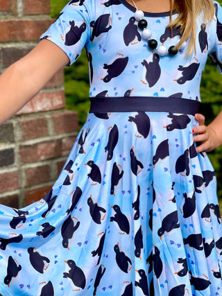 Penguin Twirly Dress and Matching Shirt